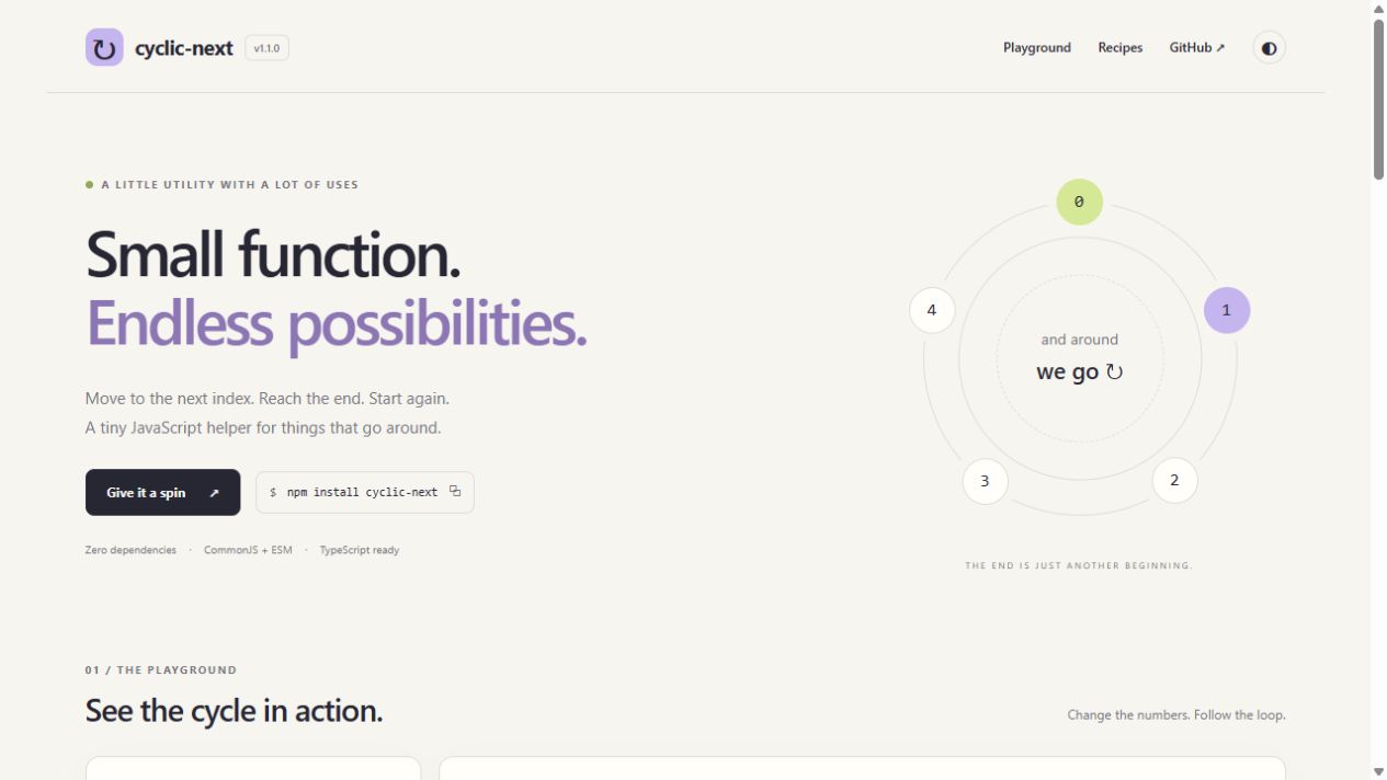 Cyclic Next preview